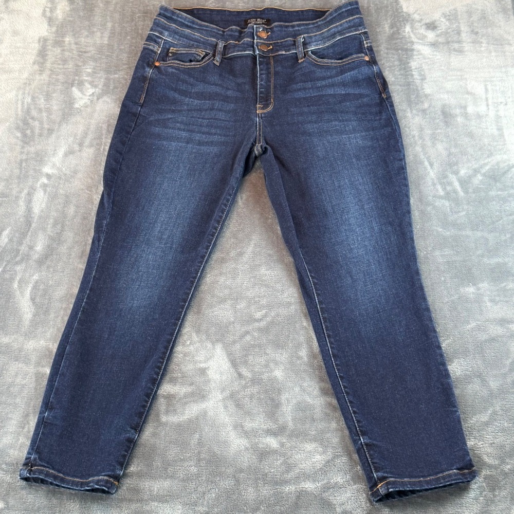 Judy Blue Women's Jeans Relaxed Fit Size 15/32 High Rise Dark Wash